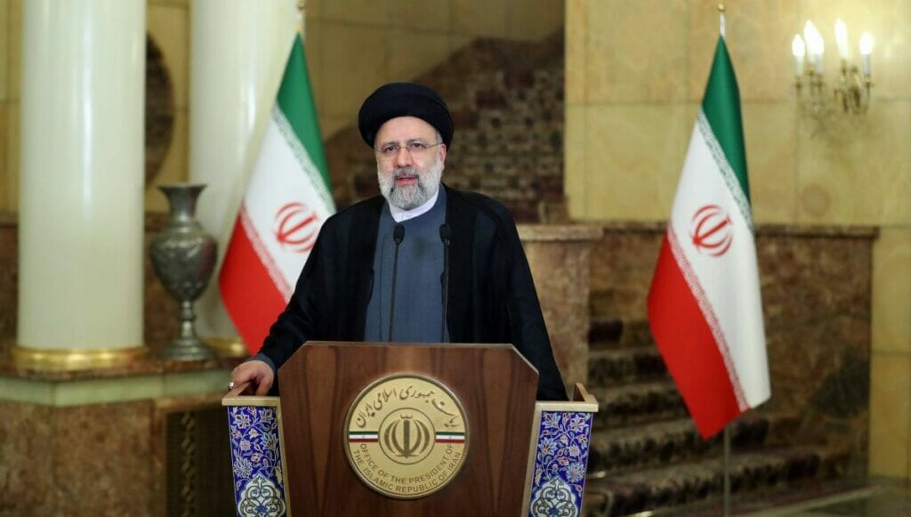 Raisi bei seiner nach New York übertragenen Rede vor der UNO-Generalversammlung