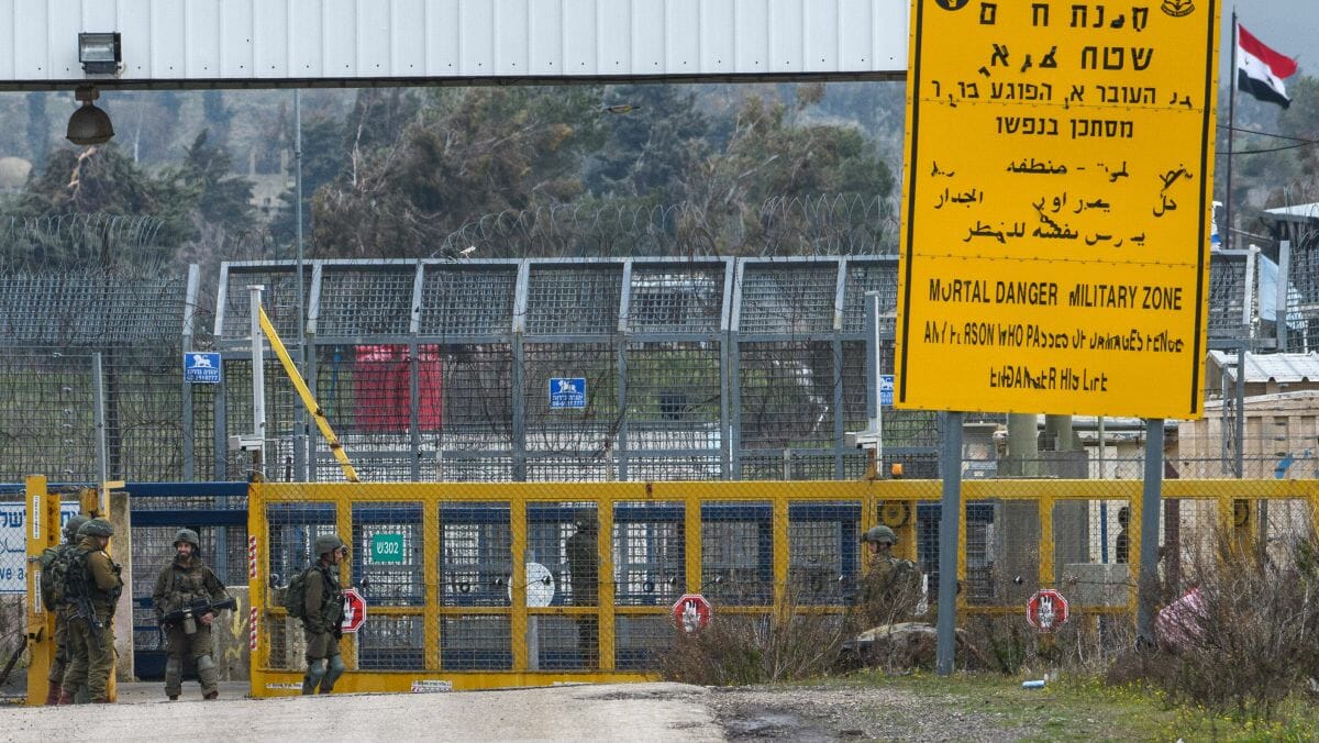 Israels Grenze zu Syrien auf den Golanhöhen