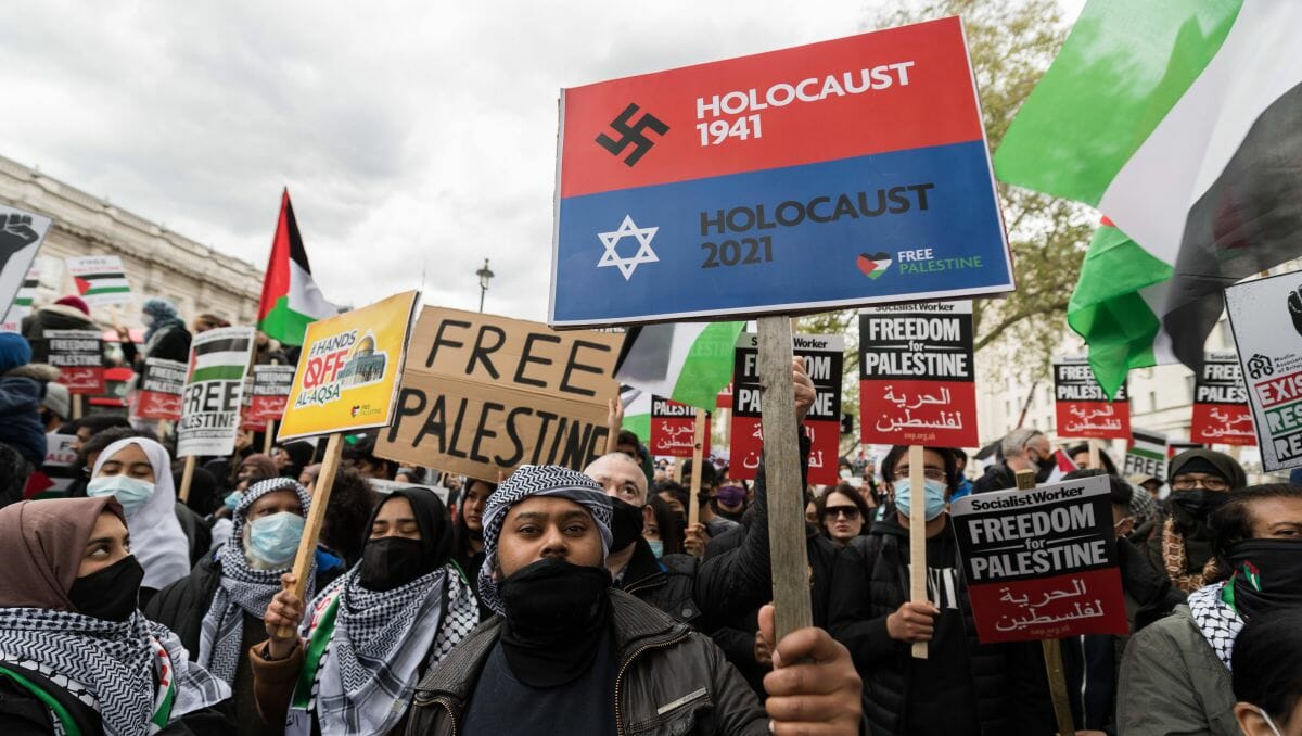 London: Demonstration gegen die drohenden Zwangsräumungen in Sheikh Jarrah