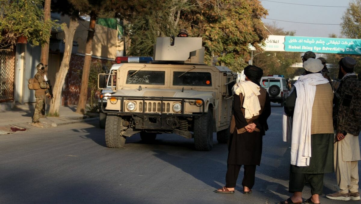 Taliban-Patrouille nach dem bislang letzten IS-Anschlag in Kabul