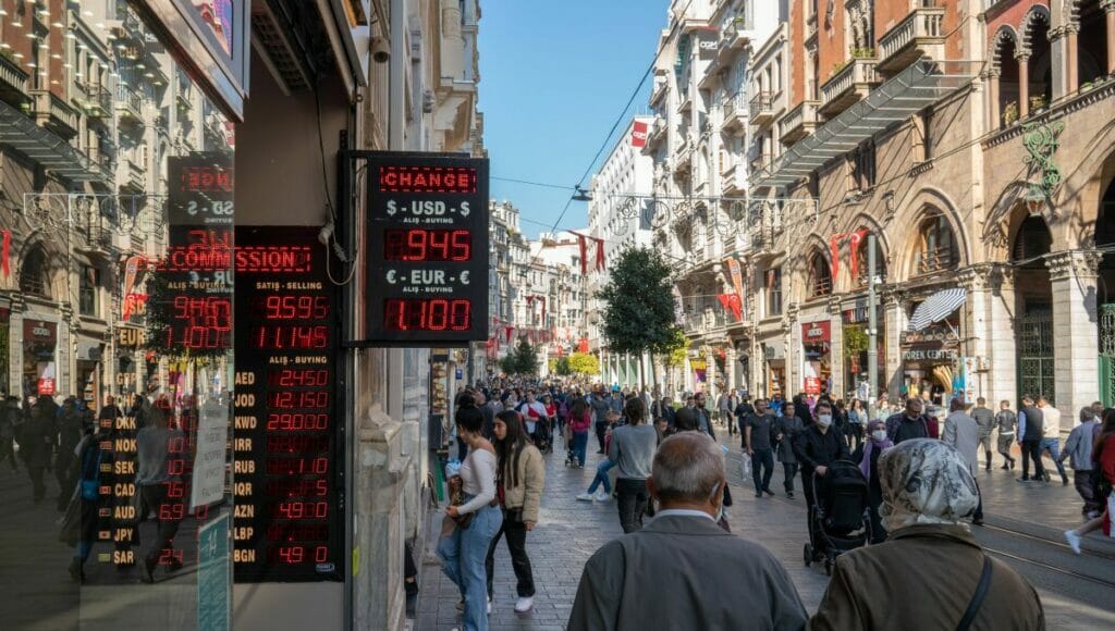Aufgrund des Währungsverfalls muss die Türkei immer neue Kredite zur Zinsenzahlung aufnehmen