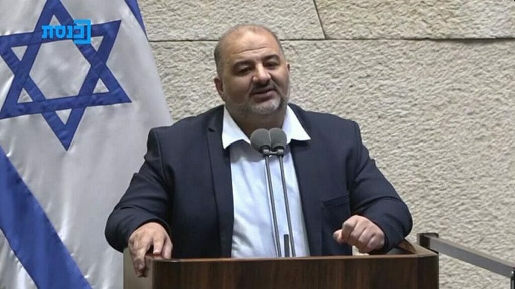 Der Vorsitzende der arabischen Partei Raʹam, Mansour Abbas