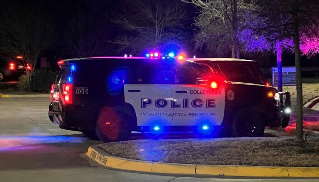 Polizeieinsatz während der Geiselnahme in der Synagoge Beth Israel in Colleyville