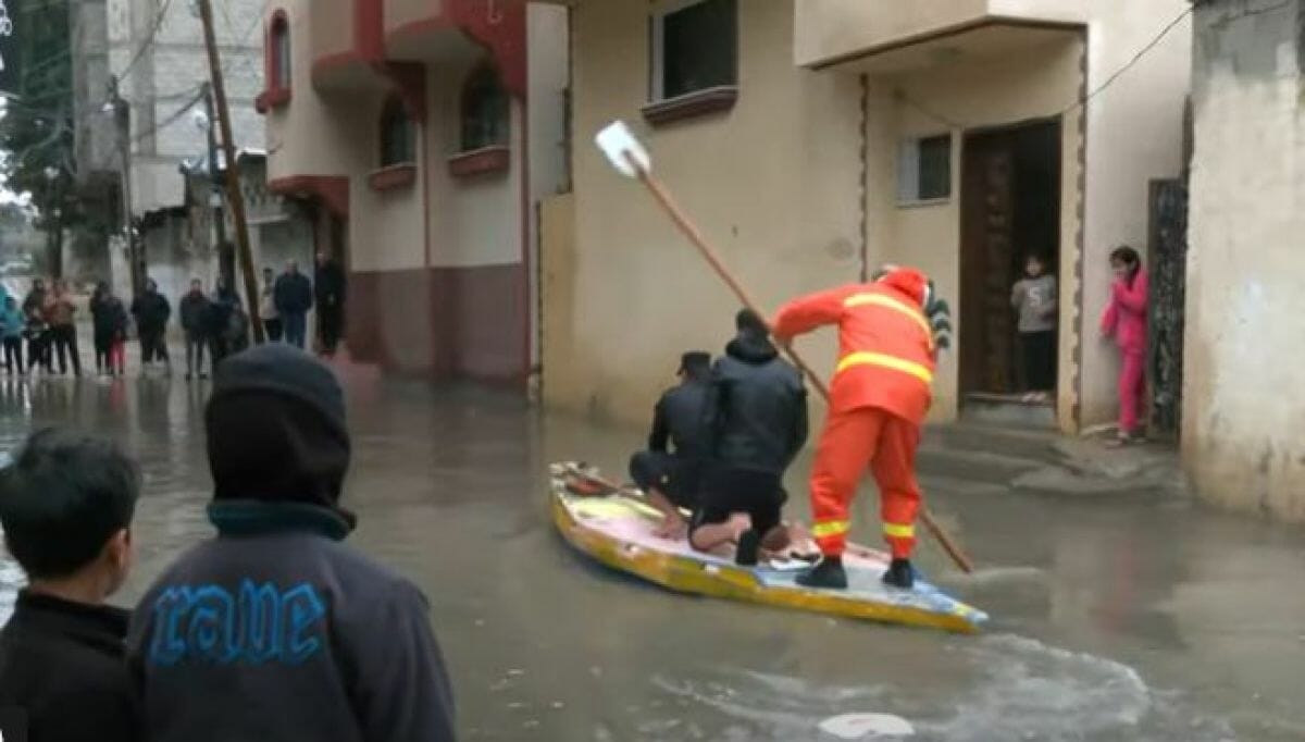 Flut in Gaza (Quelle: Twitter)