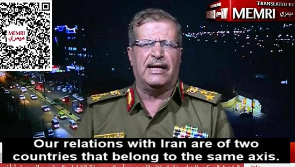 Brigadegeneral der Huthi-Miliz im Jemen, Abdul Ghani Al-Zubaidi, rühmt sich der Achse mit dem Iran