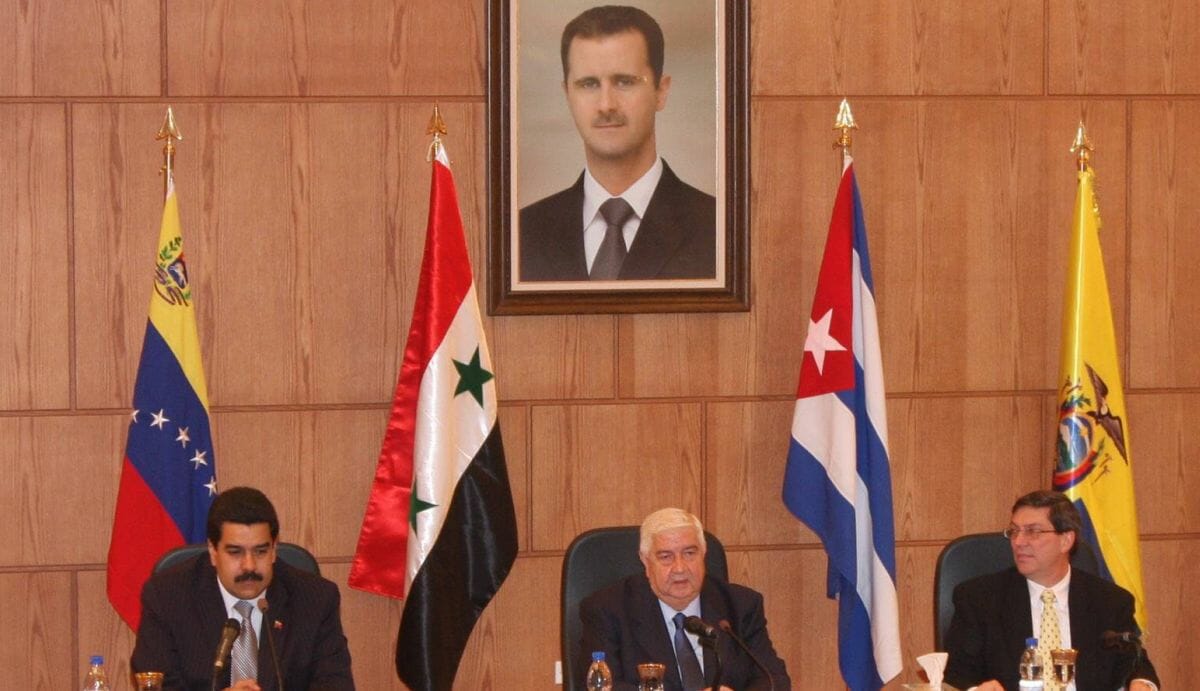 Venezuelas Präsident Nicolas Maduro (re.) 2011 bei einem Besuch in Syrien