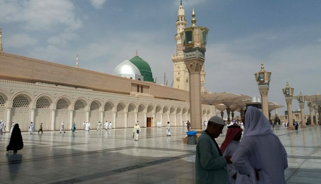 Die "Grüne Kuppel" in Medina, in der sich der Überlieferung zufolge Mohammeds Grab befinden soll