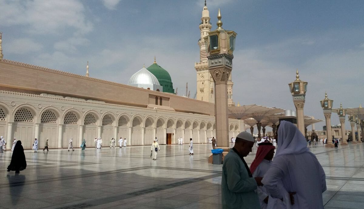 Die "Grüne Kuppel" in Medina, in der sich der Überlieferung zufolge Mohammeds Grab befinden soll