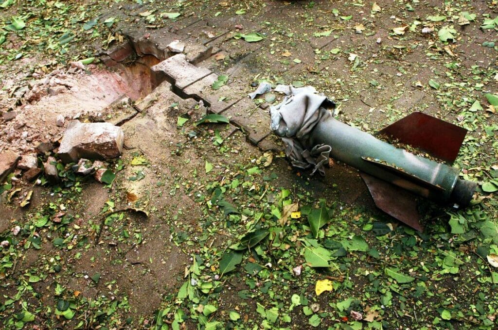 Überreste einer Hamas-Rakete in Aschkelon. (© imago images/Xinhua)