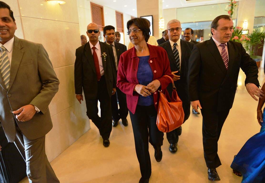 Die Chefin der einseitigen UN-Untersuchungskommission gegen Israel Navi Pillay. (© imago images/Xinhua)