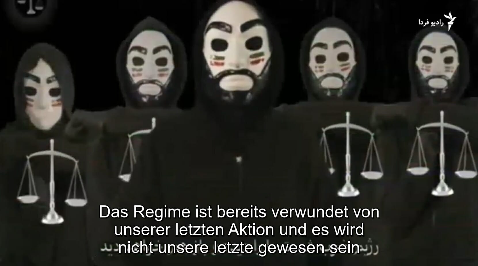 Ausschnitt aus dem Video der Hackergruppe »Edaalate-Ali«