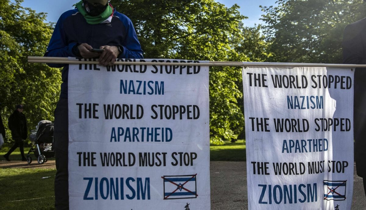 Antismeitische Demonstration in London