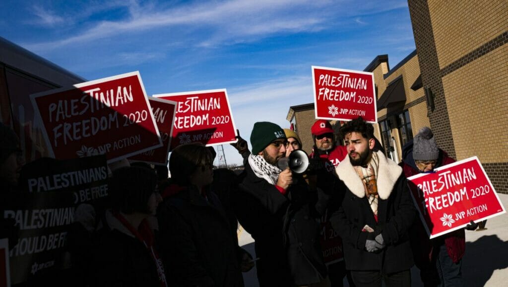 Demonstration der Jewish Voice for Peace in den USA