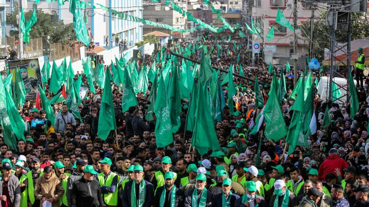 Aufmarsch von Hamas-Anhängern