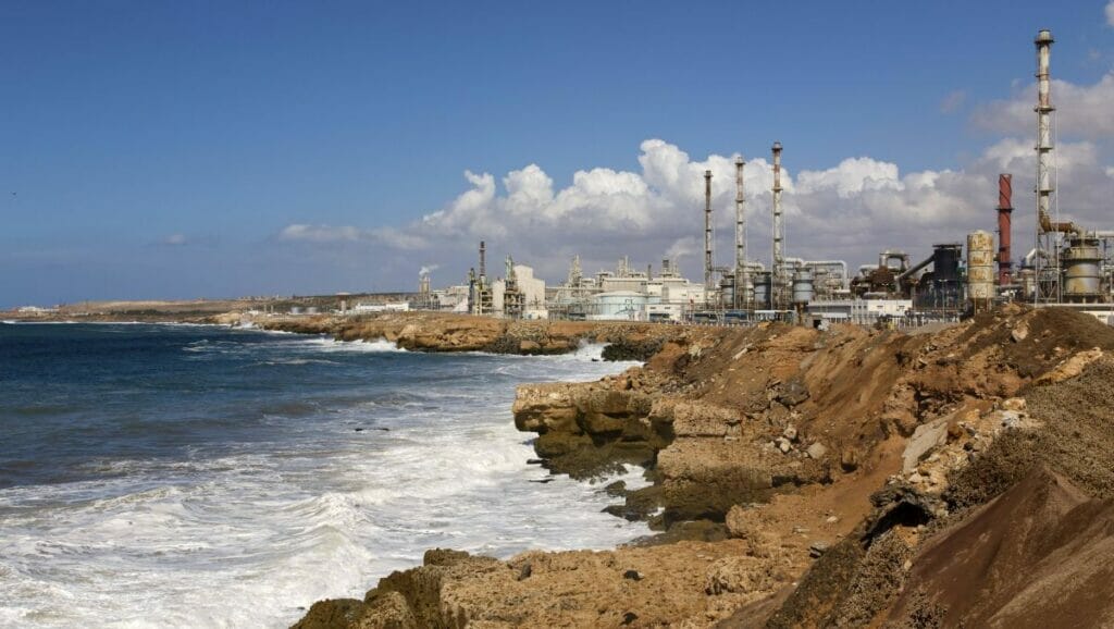 Phosphat-verarbeitende Industrie in Marokko