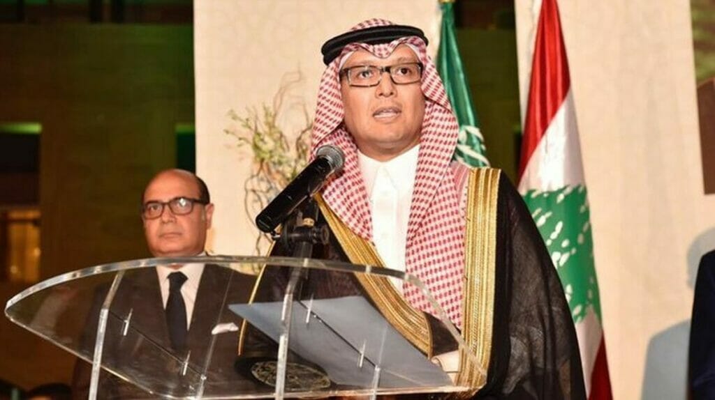 Der suadische Botschafter im Libanon, Walid Bukhari