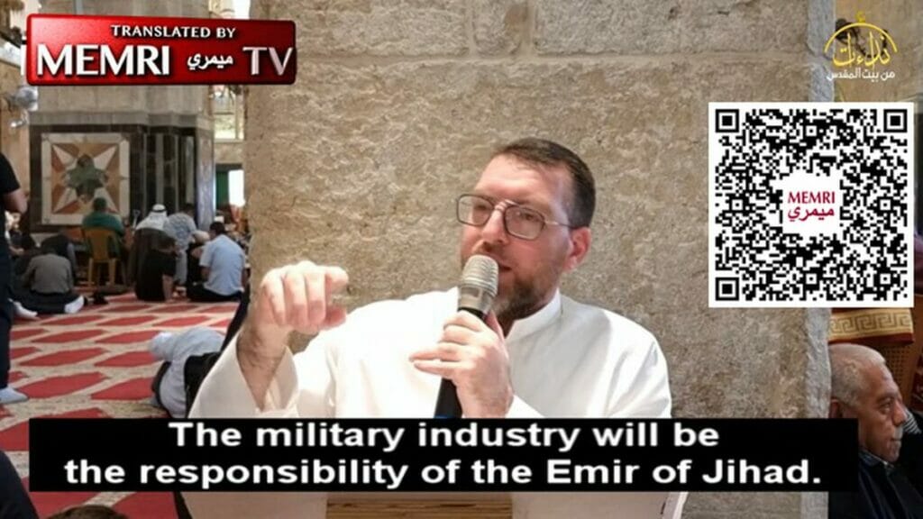 Gelehrter in Al-Aqsa fordert hochgerüsteten islamischen Staat