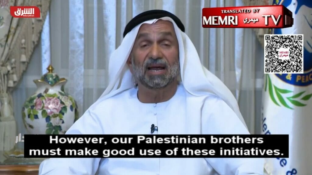 Der räsident des Global Council for Tolerance and Peace, Ahmed Al-Jarwan