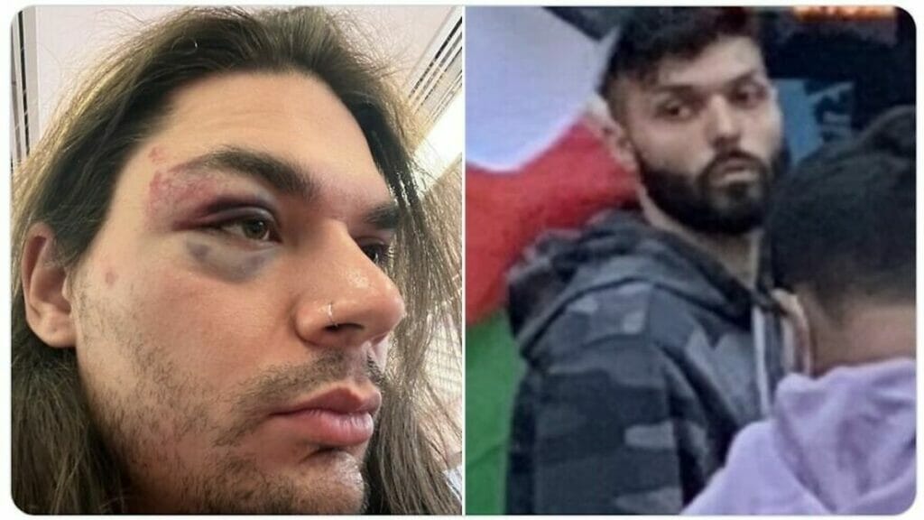 Matthew Greenman wurde auf der antisemitischen Demonstration in New York angegriffen