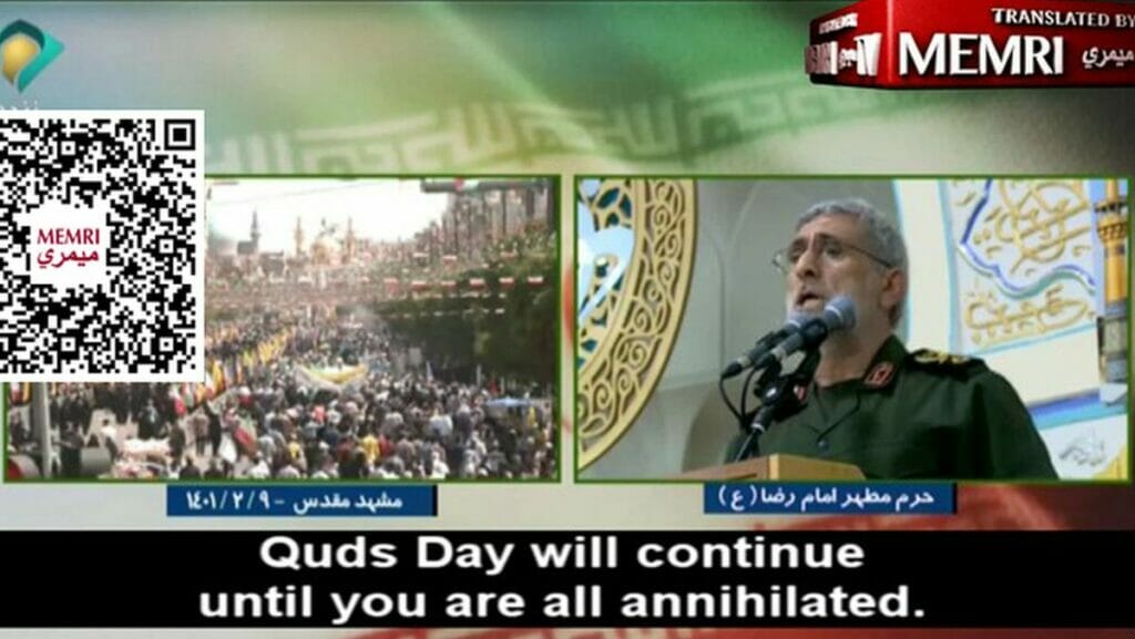 Der Kommandant der iranischen Quds-Brigaden, der Auslandseinheit des Korps der Islamischen Revolutionsgarden, Esmai Qaani