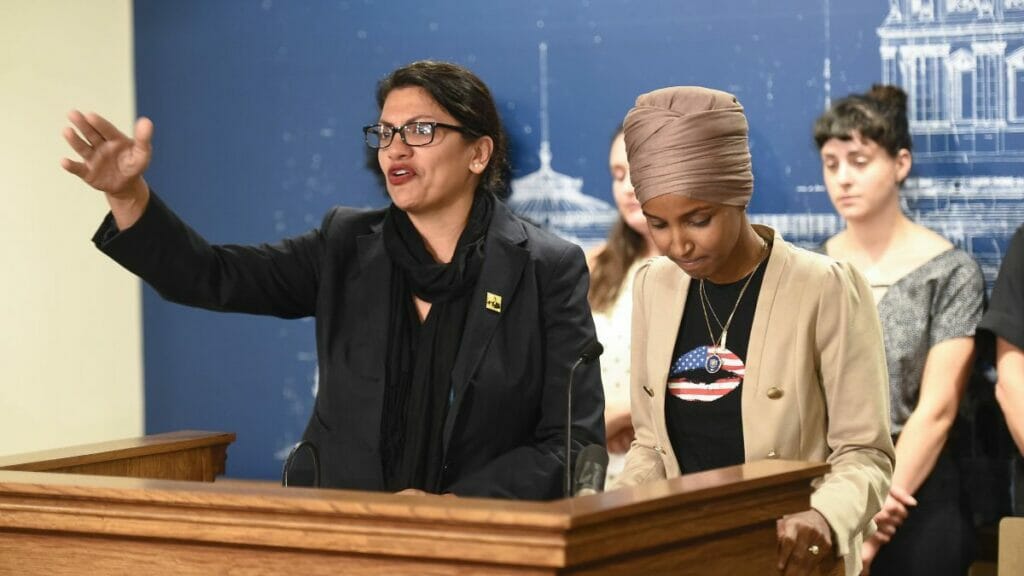 Die "Squad"-Mitglieder Rashida Tlaib und Ilhan Omar
