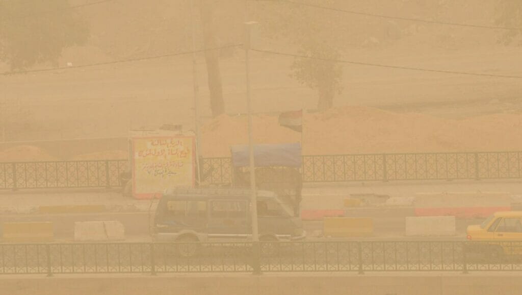 Sandsturm in Iraks Hauptstadt Bagdad