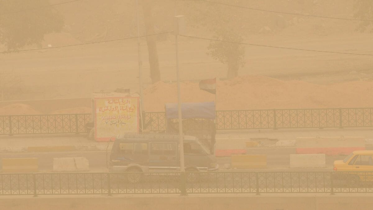 Sandsturm in Iraks Hauptstadt Bagdad