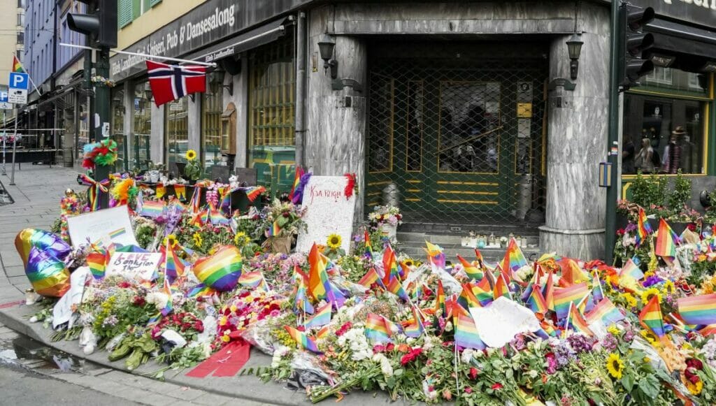 Ort des islamistischen Anschlags in Oslo