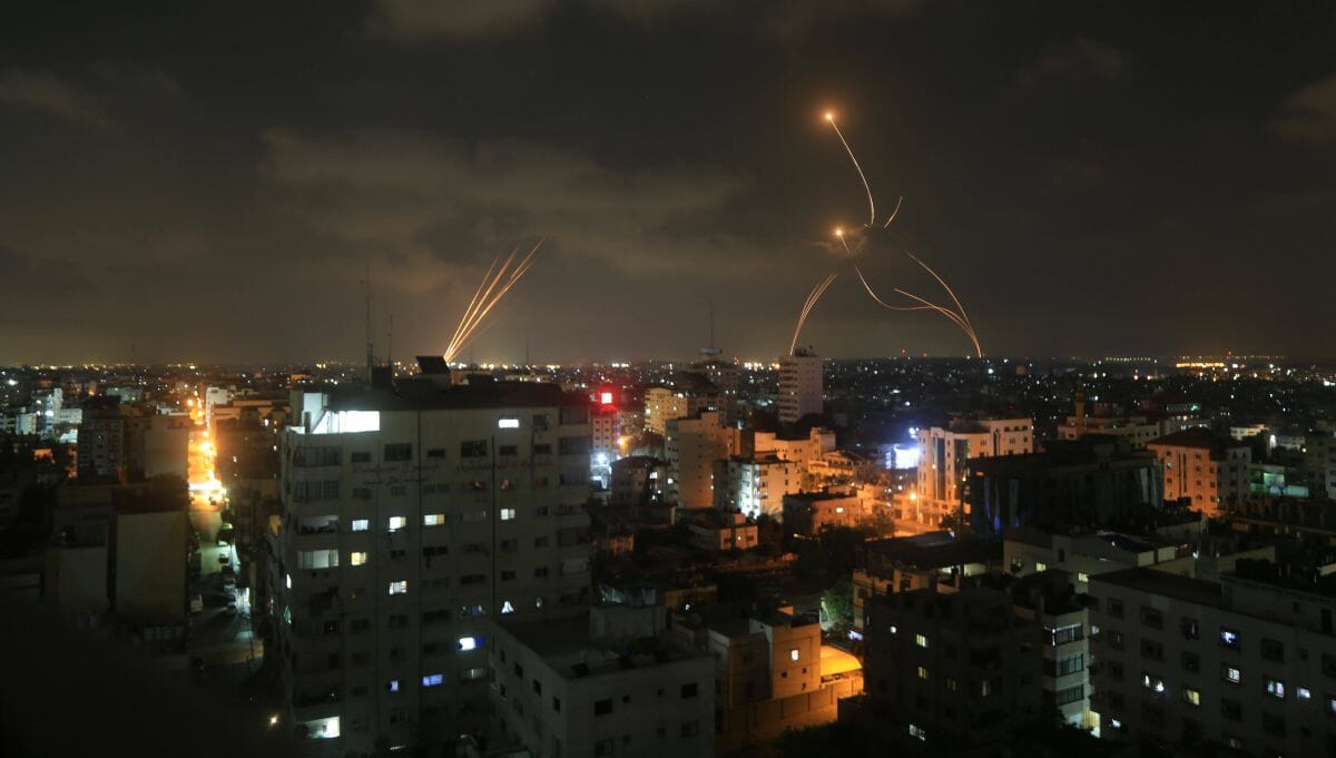 Vom PIJ auf Israel abgefeuerte Raketen über Gaza