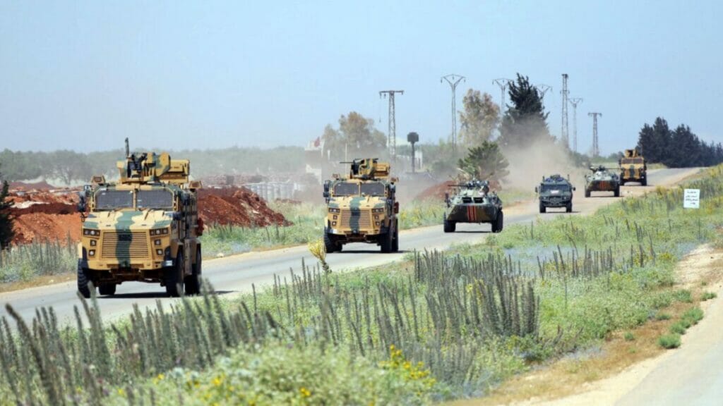 Gemeinsame russisch-türkische Militärpatrouille in Nordsyrien
