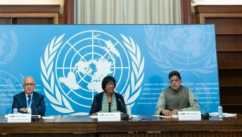 Ständige unabhängige und internationale Untersuchungskommission: Chris Sidoti, Navanethem Pillay und Miloon Kothari