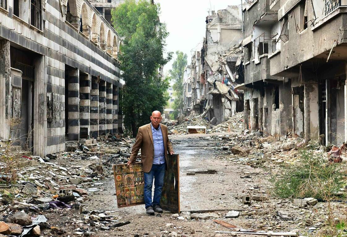 In Yarmouk am Rande von Damaskus ließ das Assad-Regime buchstäblich Menschen verhungern. (© imago images/Xinhua)