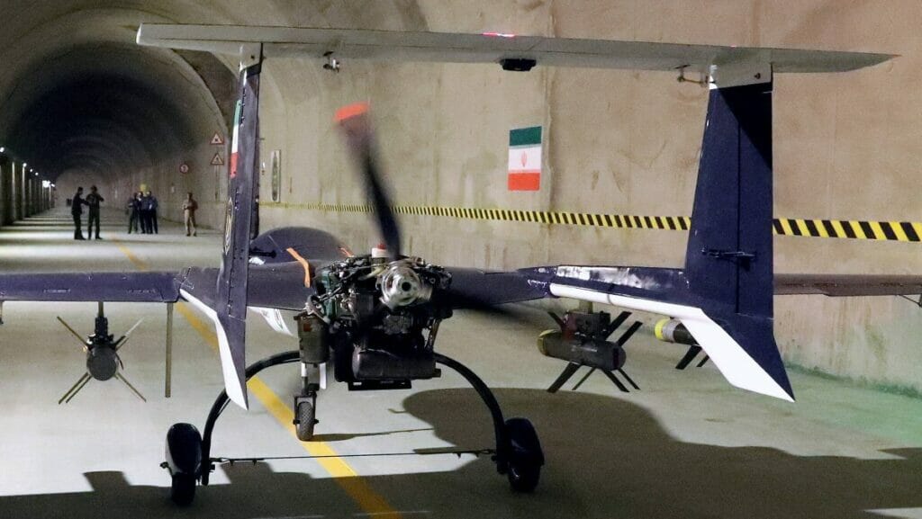 Iranische Drohne in einer unterirdischen Basis