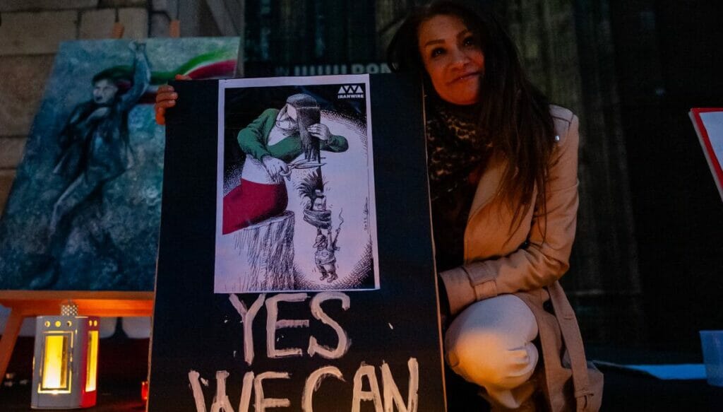 Solidaritätsdemonstration mit den Protesten im Iran