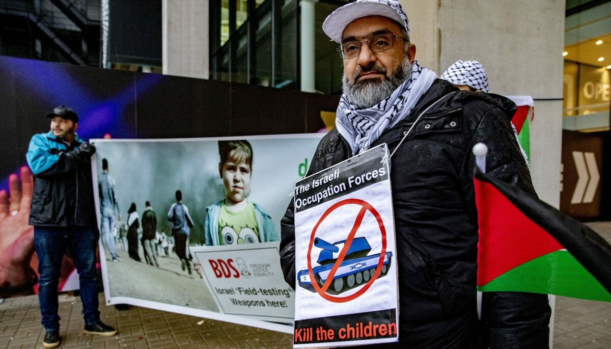 Demonstration der antisemitischen BDS-Bewegung