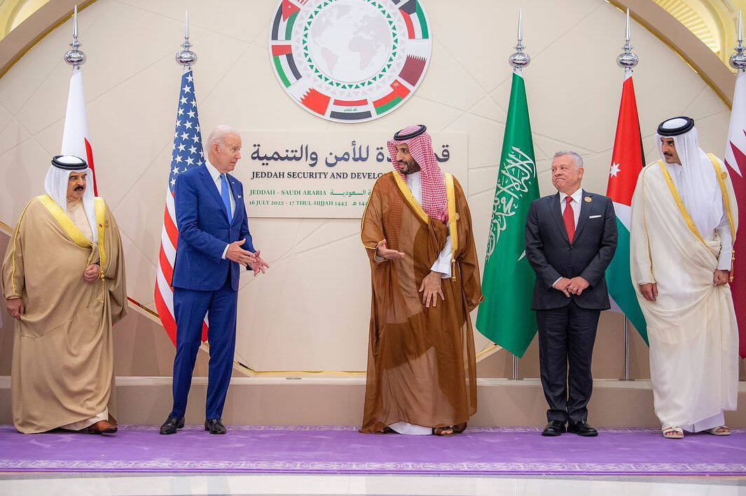 US-Präsident Joe Biden mit dem saudischen Kronprinzen Mohammed bin Salman
