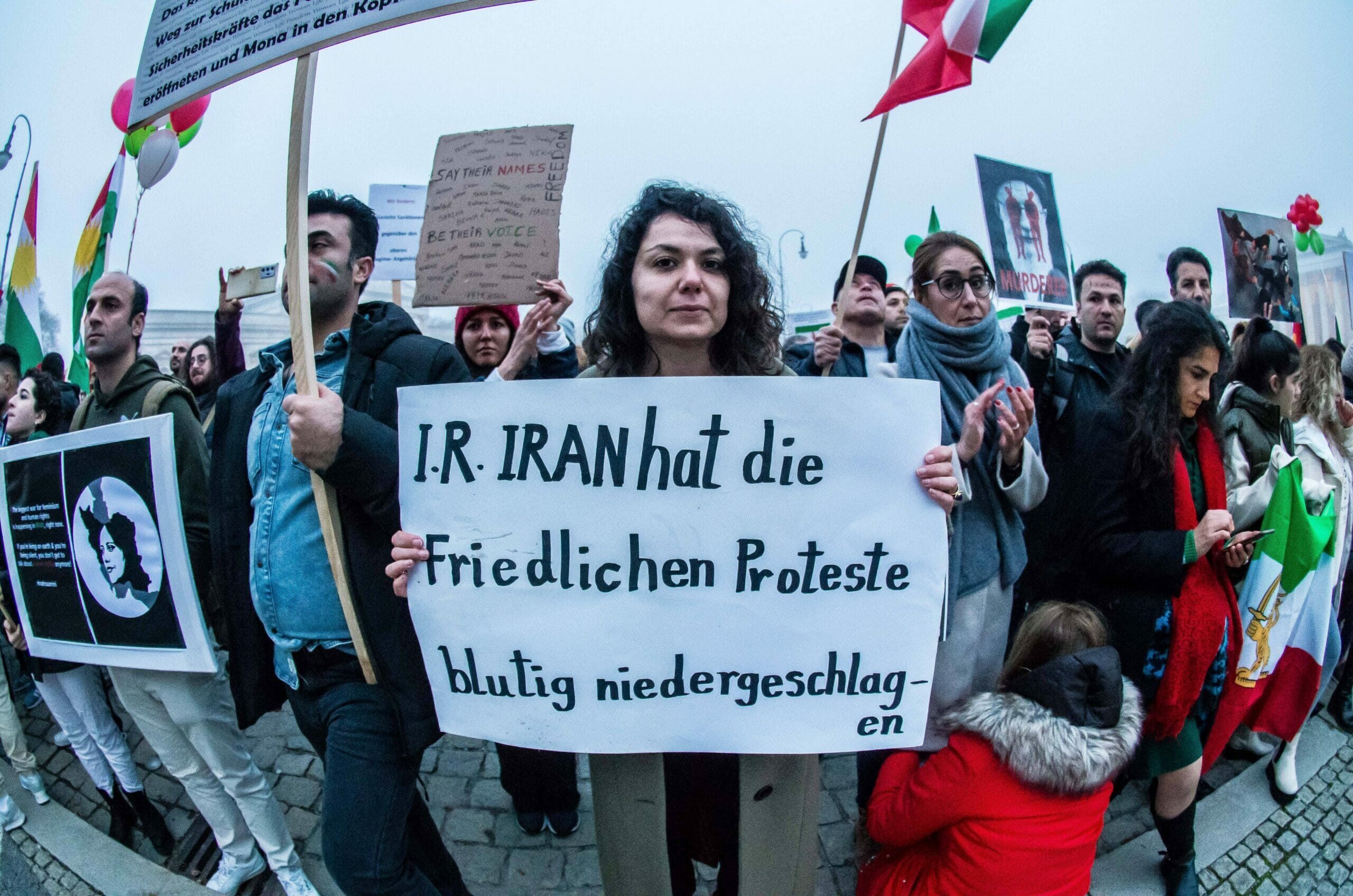 Solidartätsdemonstration mit den Protesten im Iran