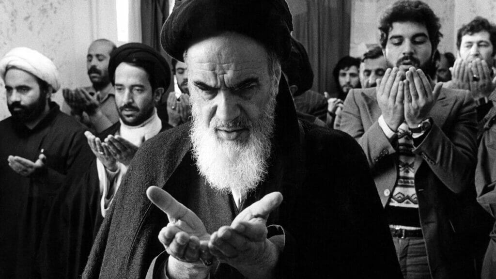 Der Revolutionsführer der Islamischen Republik Iran, Ayatollah Ruhollah Khomeini