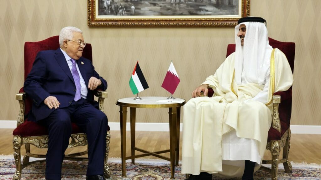 Mahmud Abbas und der Emir von Katar