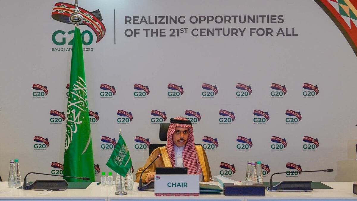 Der saudische Außenminister Faisal bin Fahrbahn