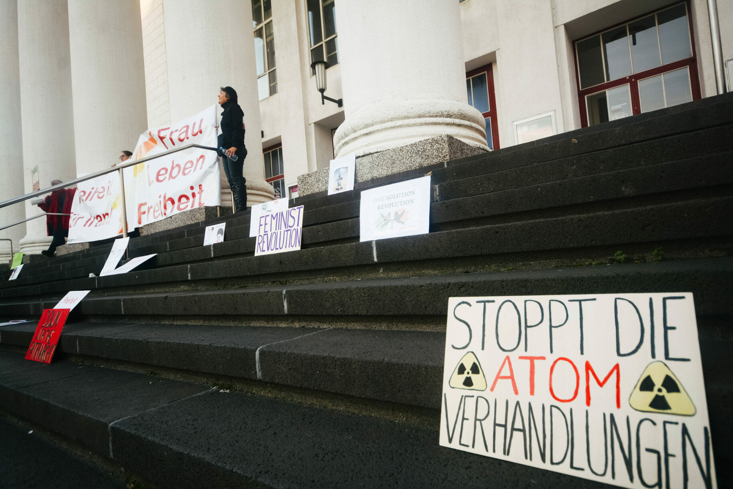 Protest gegen die Atomverhandlungen mit dem Iran in Duisburg