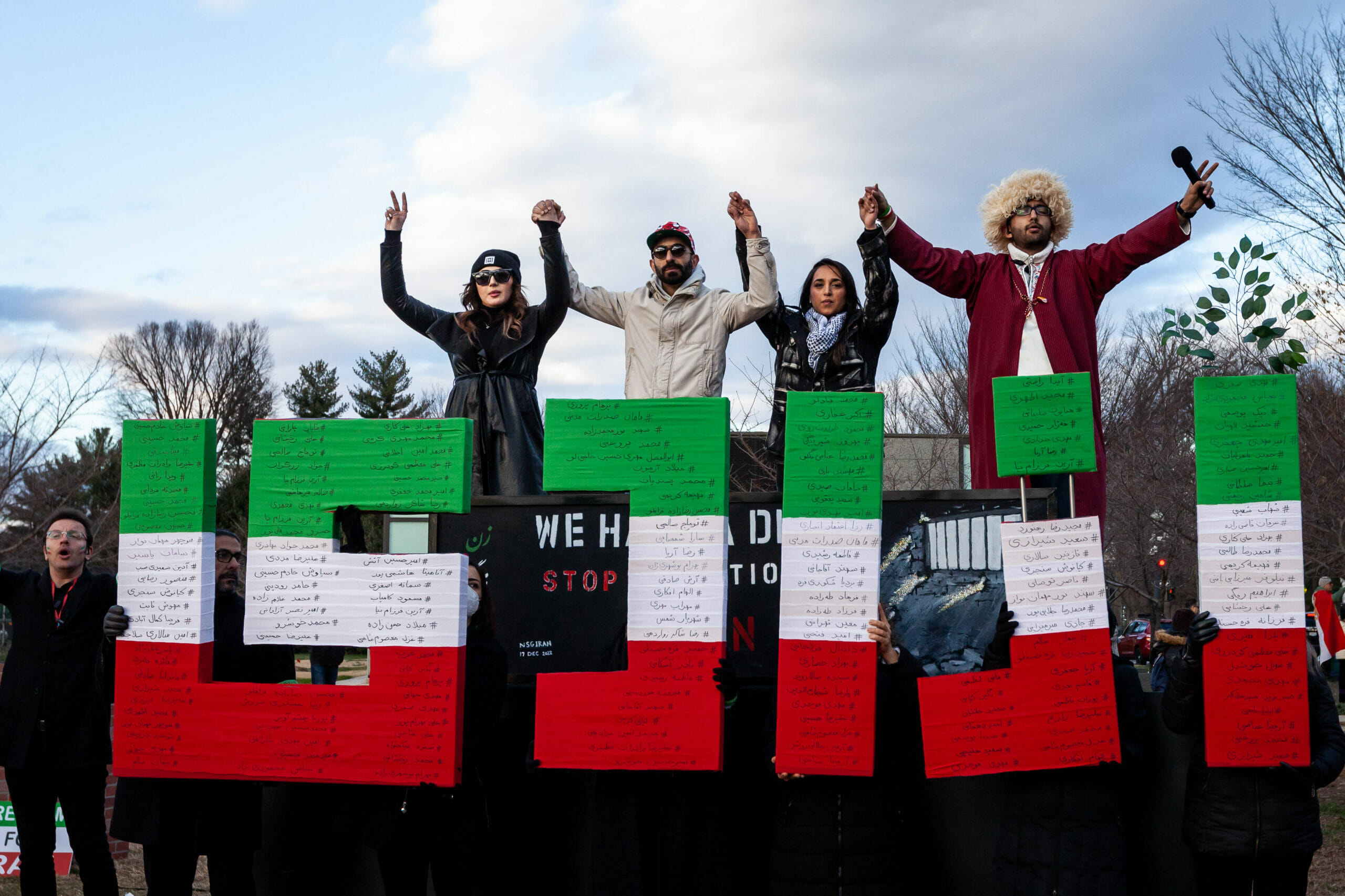 Solidaritätsdemonstration für die Proteste im Iran