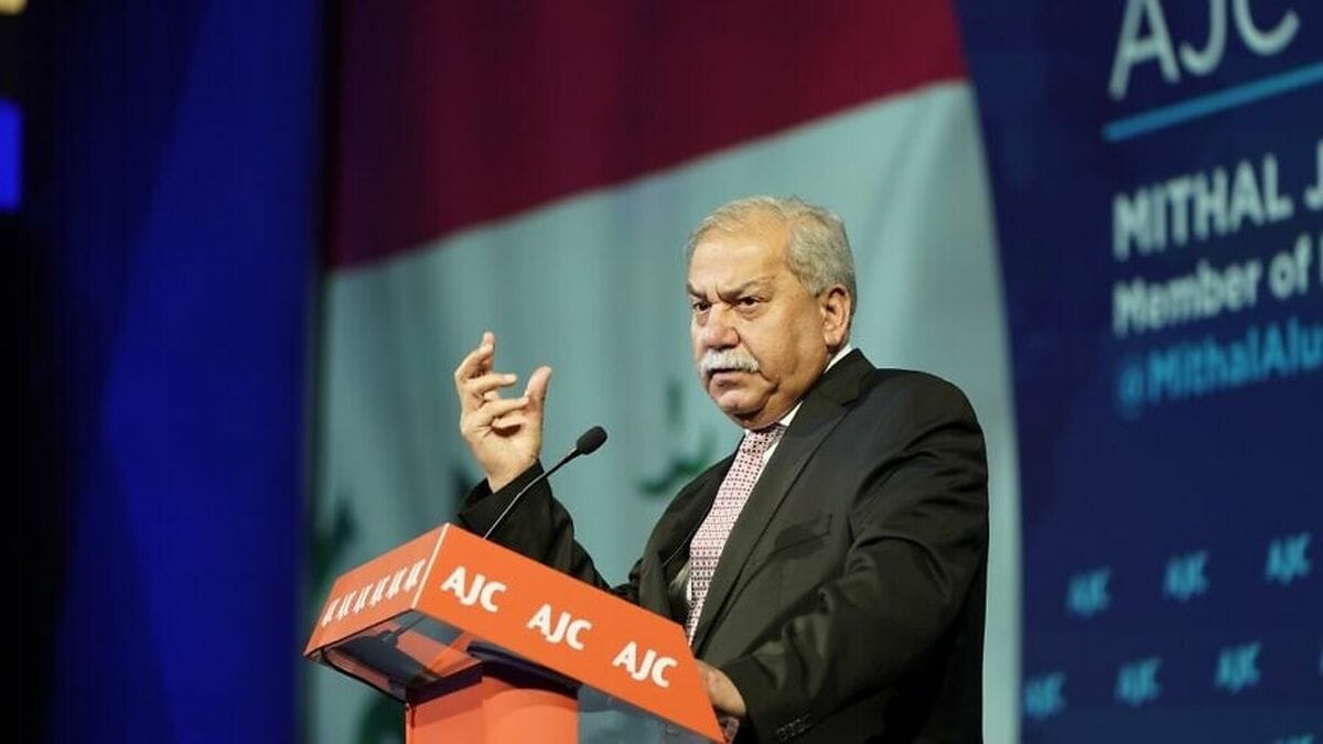 Mithal Jamal al-Alusi bei einer Veranstaltung des American Jewish Committee
