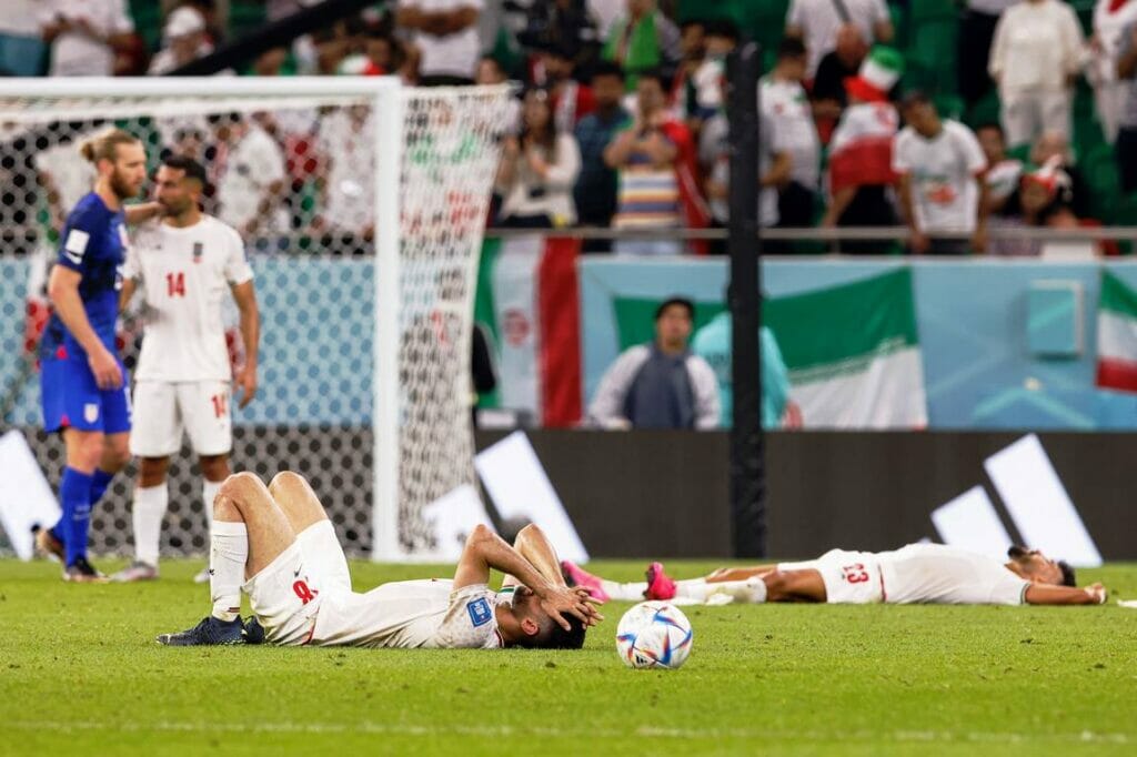 Die Niederlage der Nationalmannschaft gegen die USA bei der WM wurde in vielen Städten im Iran gefeiert. (© imago images/Fotoarena)