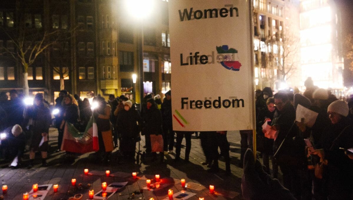 Solidaritätsdemonstration mit den Protesten im Iran