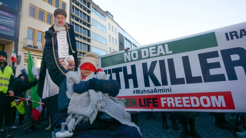 Solidaritätsdemonstration mit den Protesten im Iran