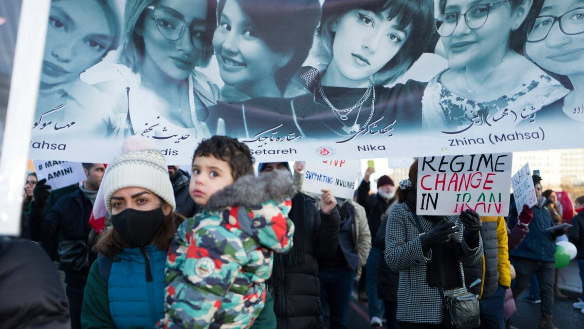 Solidaritätsdemonstration für die unterdrückten Frauen im Iran
