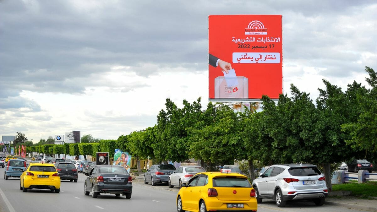 Aufforderung an die Tunesier, wählen zu gehen