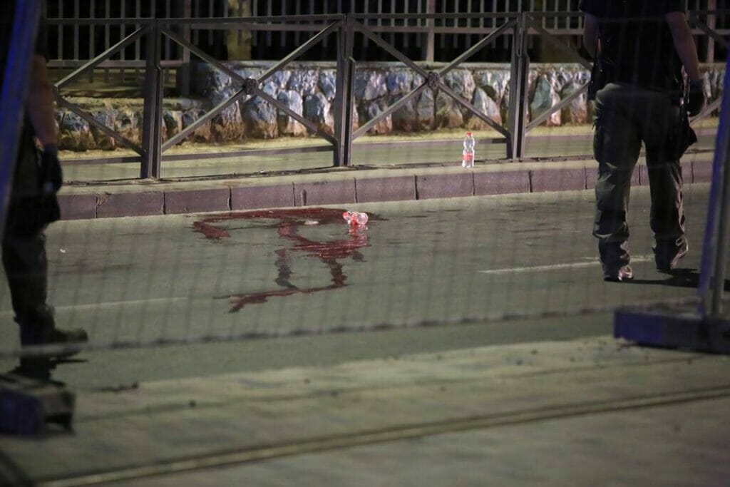 Ort des Terrors in Jerusalem. (© imago images/ZUMA Wire)