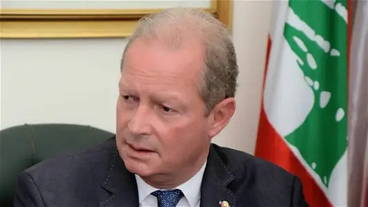 Der libanesische Abgeordnete und Vorsitzender der Nationalliberalen Partei, Camille Dory Chamoun